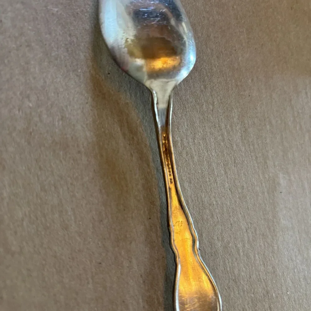 Wm Rogers & Sons AA Vintage Oregon souvenir spoon Crest Eagle Silver plate